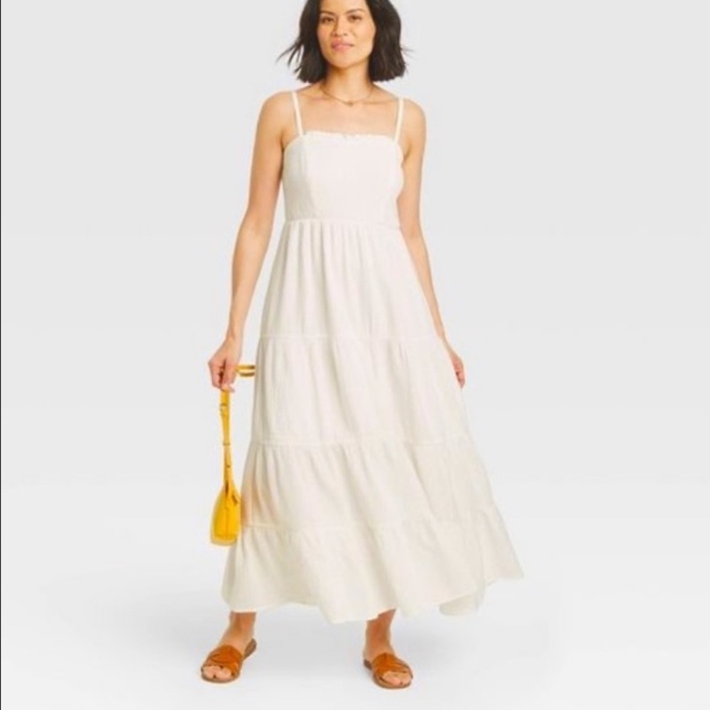 Knox Rose White Spaghetti Strap Dress XXL